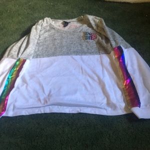Rainbow good vibes sweatshirt